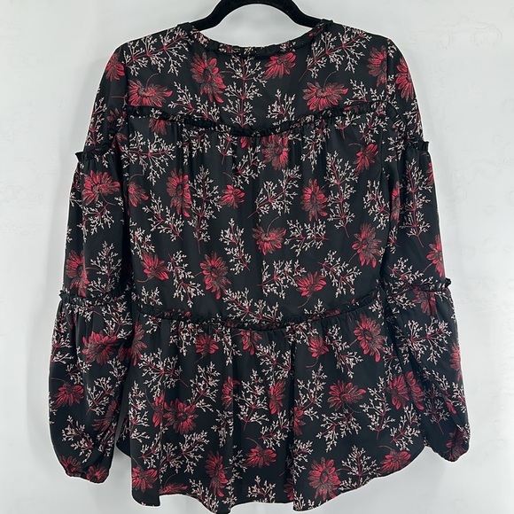 Cinq a Sept Simmons‎ Floral Top Raspberry Multi Small - Picture 7 of 8